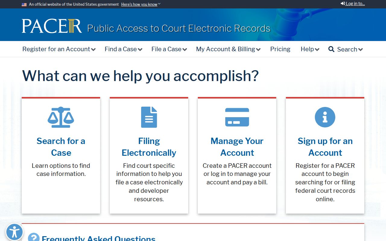 Federal criminal court case search for Rock Island County through PACER