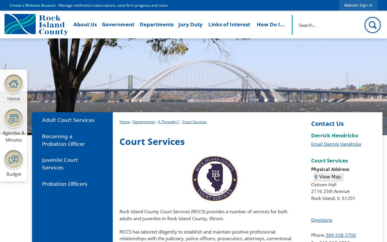 Rock Island County criminal record supervision through RICCS