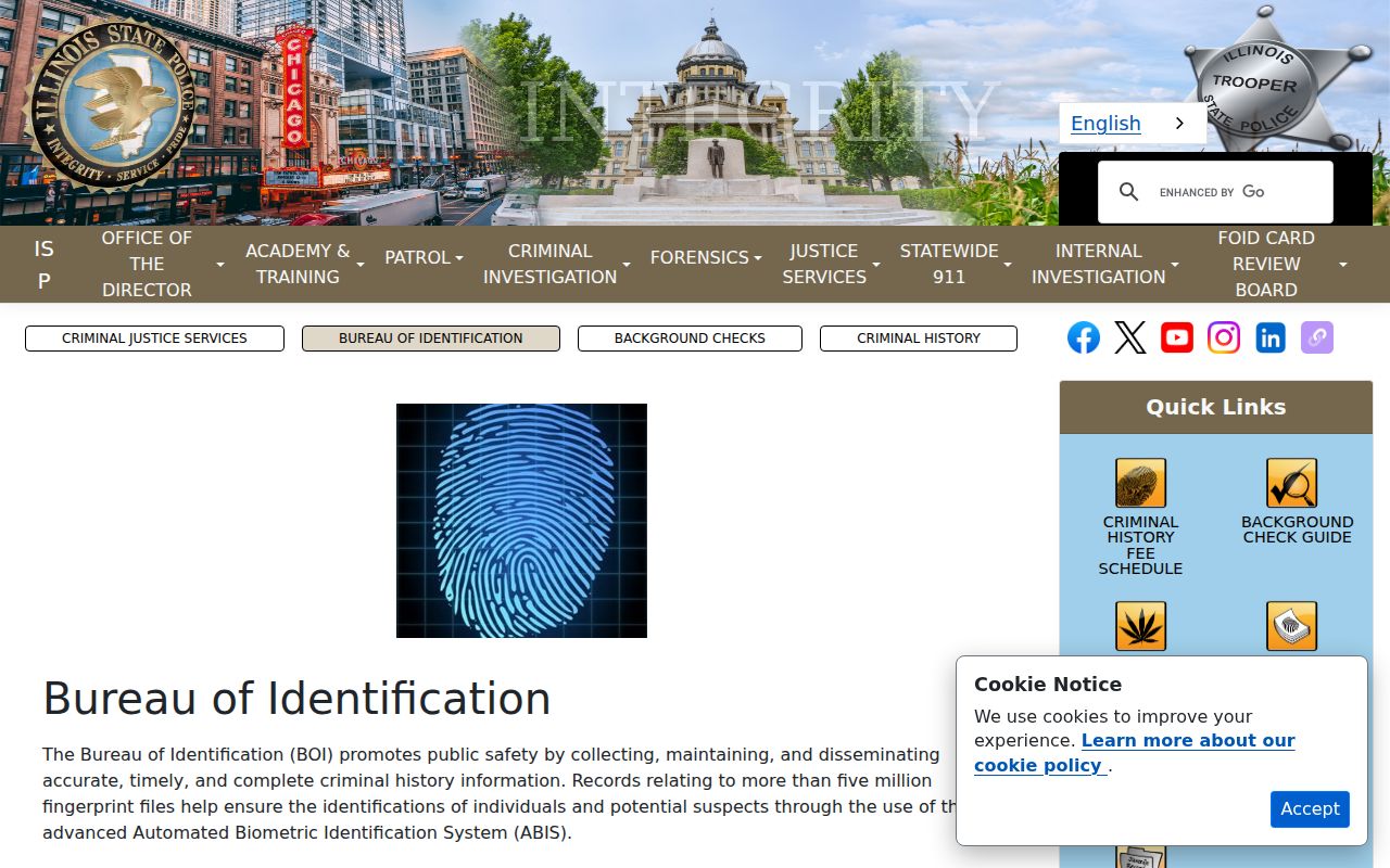Illinois repository for Rock Island County criminal records