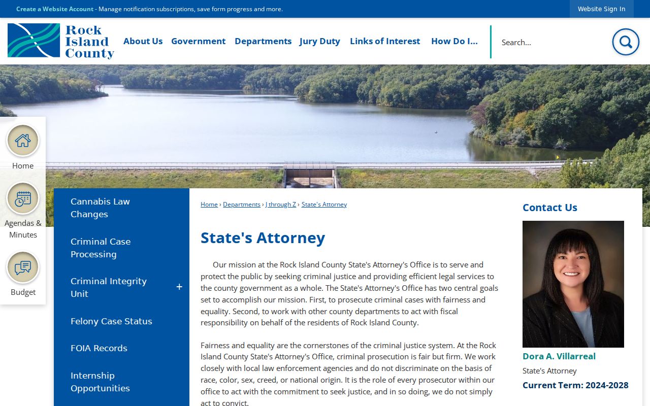 Rock Island prosecution office and criminal case records role